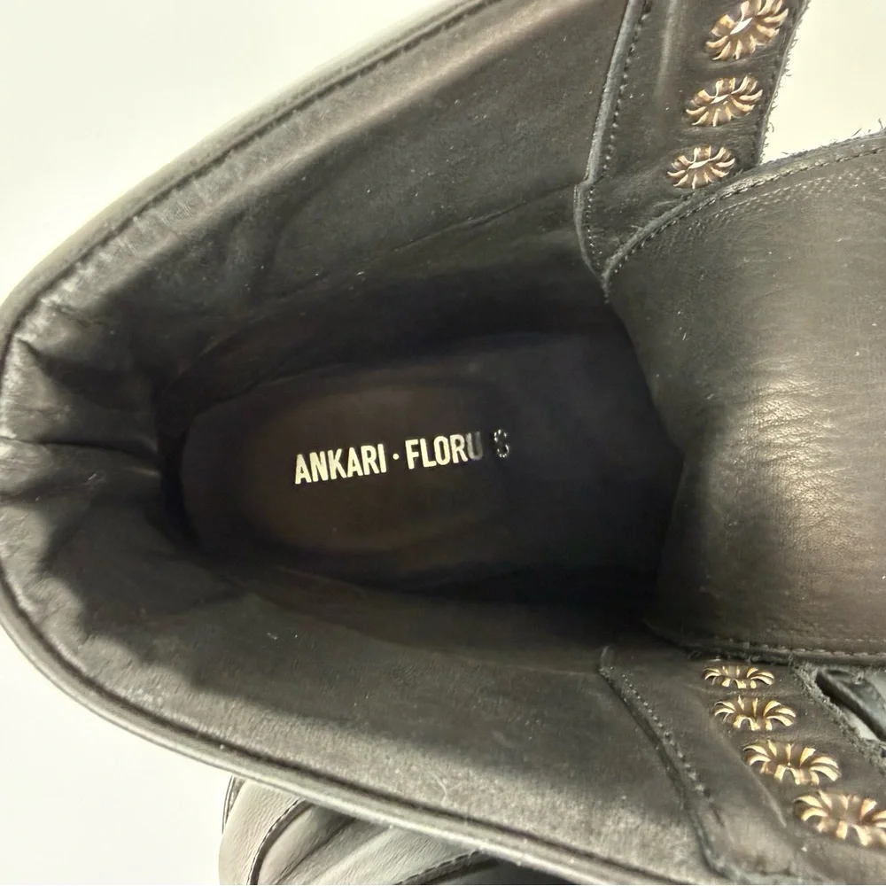 Men’s AF Ankari Floruss Combat Boots Black Size 7 Grunge Punk Biker Hipster Lug - Picture 14 of 14